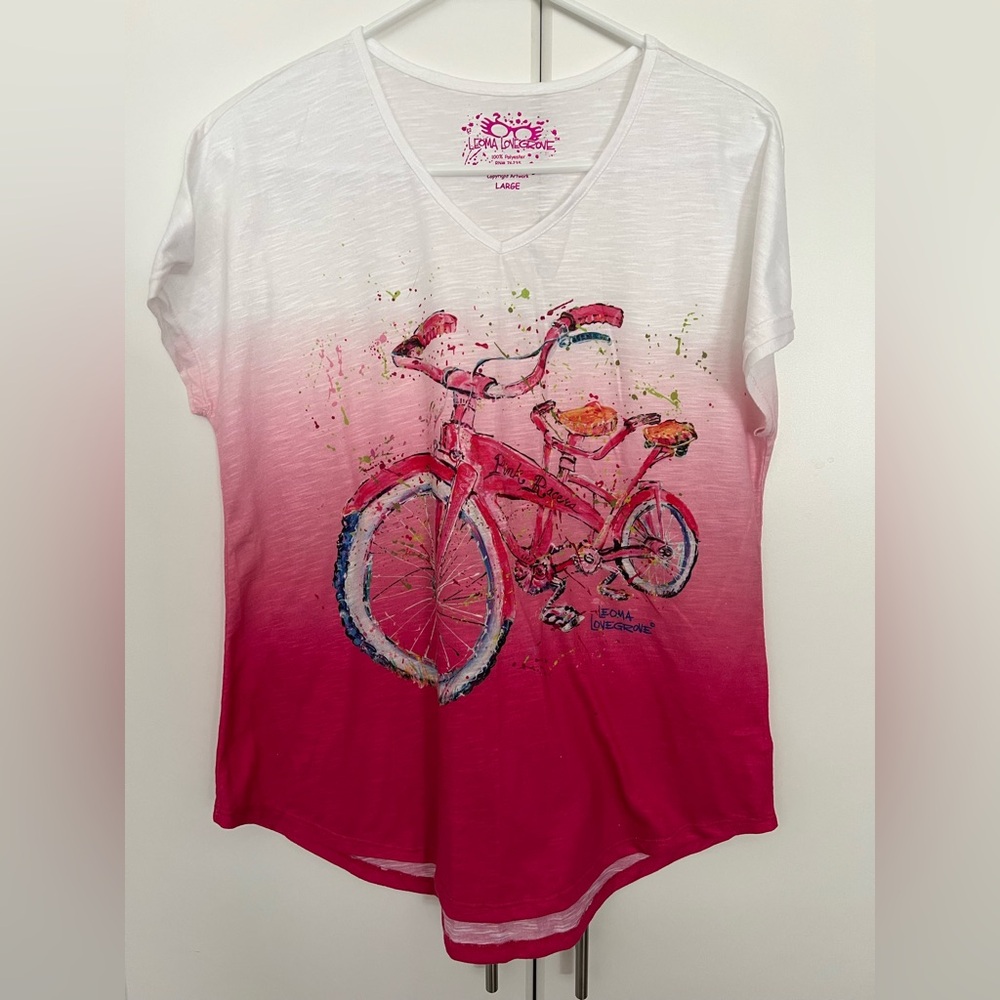 Leoma Lovegrove Women's Pink Top Sz L